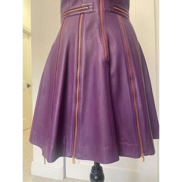 Thomas Wylde Lamb Leather Dress Size M - Picture 7 of 11